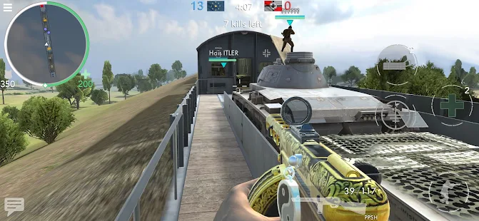 Screenshot de World War Heroes: Guerra FPS v1.50.0 Apk Mod Menu (Munição Infinita)