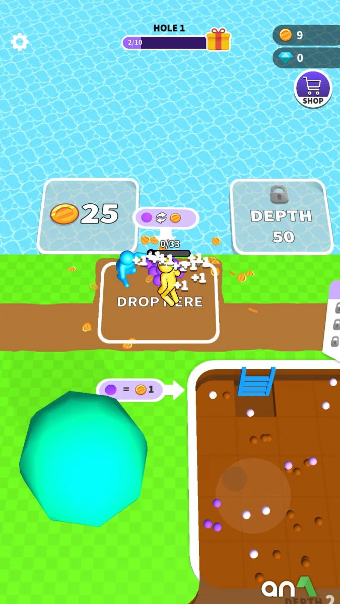 Dig Deep (MOD, Unlimited Coins/Gems) 15.0.0.9 - imagem 2