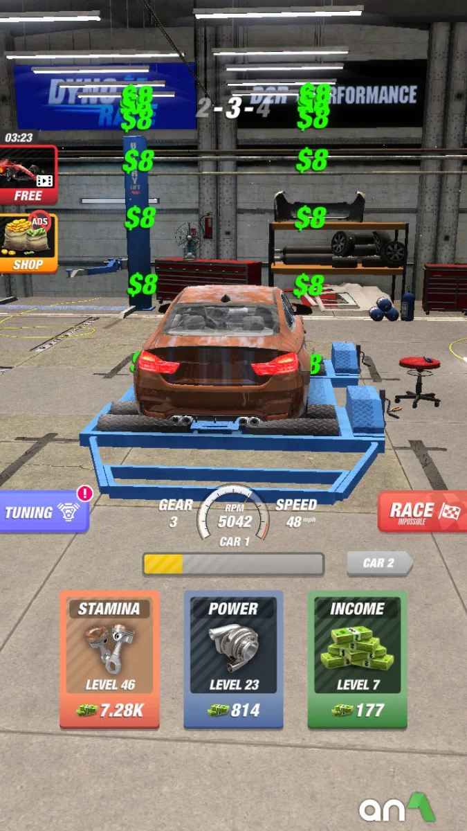 Dyno 2 Race (MOD, Unlimited Money) 1.9.5 - imagem 3
