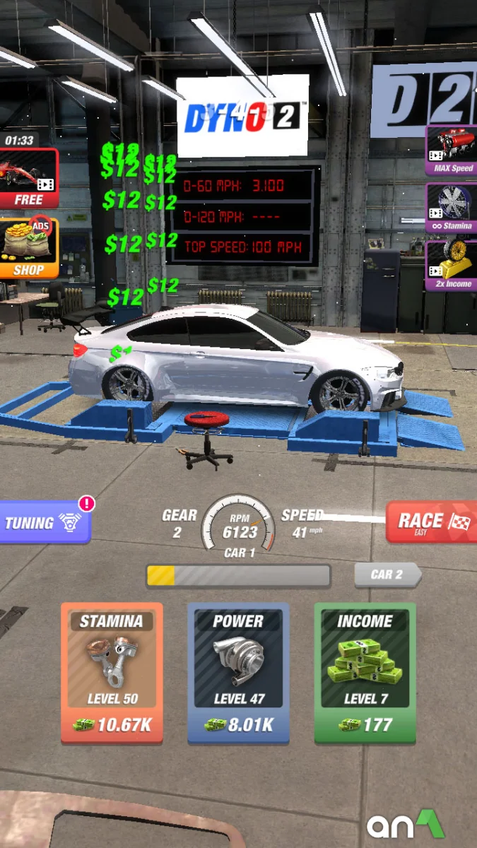 Dyno 2 Race (MOD, Unlimited Money) 1.9.5 - imagem 5